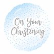 18in CHRISTENING BLUE FOIL BALLOON