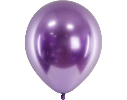 10PK 30cm VIOLET GLOSSY BALLOONS