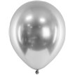 10PK 30cm SILVER GLOSSY BALLOONS