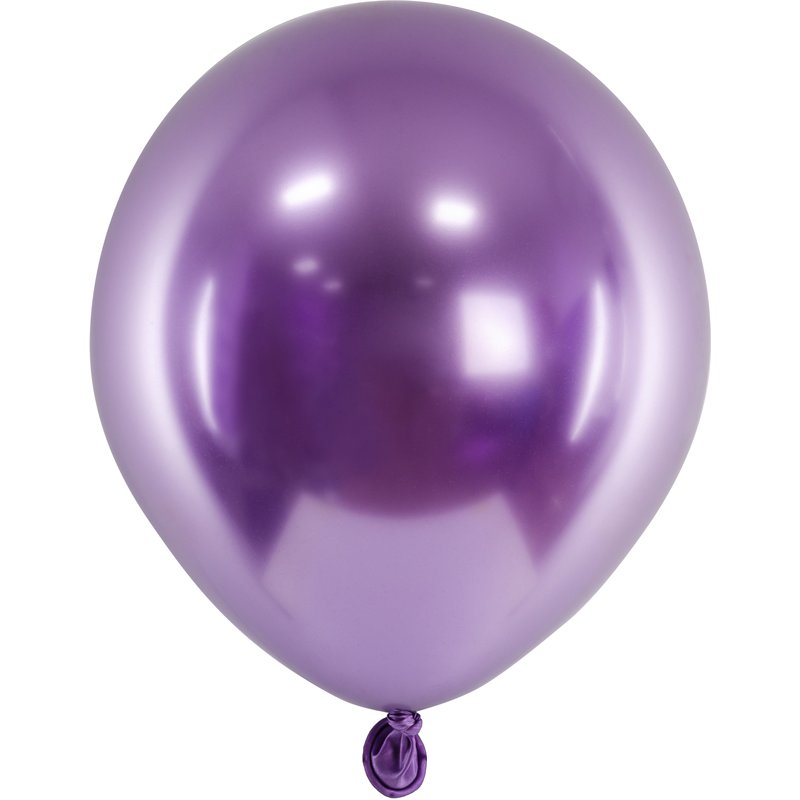 50PK 5in VIOLET GLOSSY BALLOONS