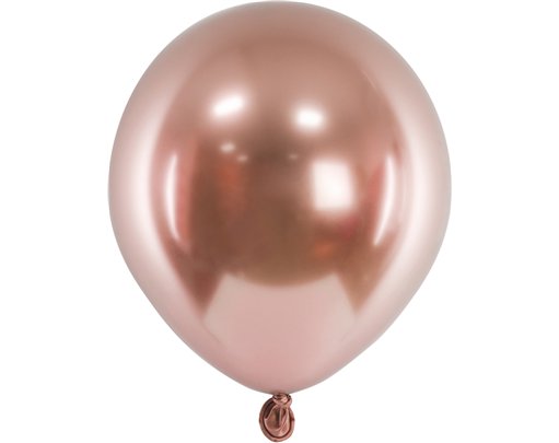 50PK 5in ROSE GOLD GLOSSY BALLOONS