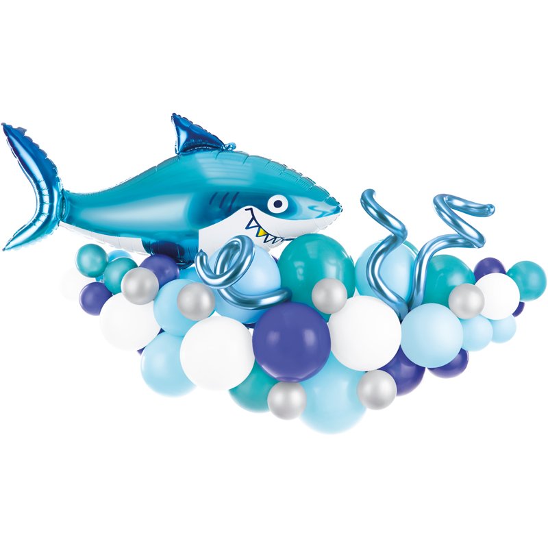 SHARK THEME BALLOON GARLAND KIT