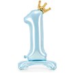 84cm NUMBER 1 SKY-BLUE STANDING FOIL BALLOON