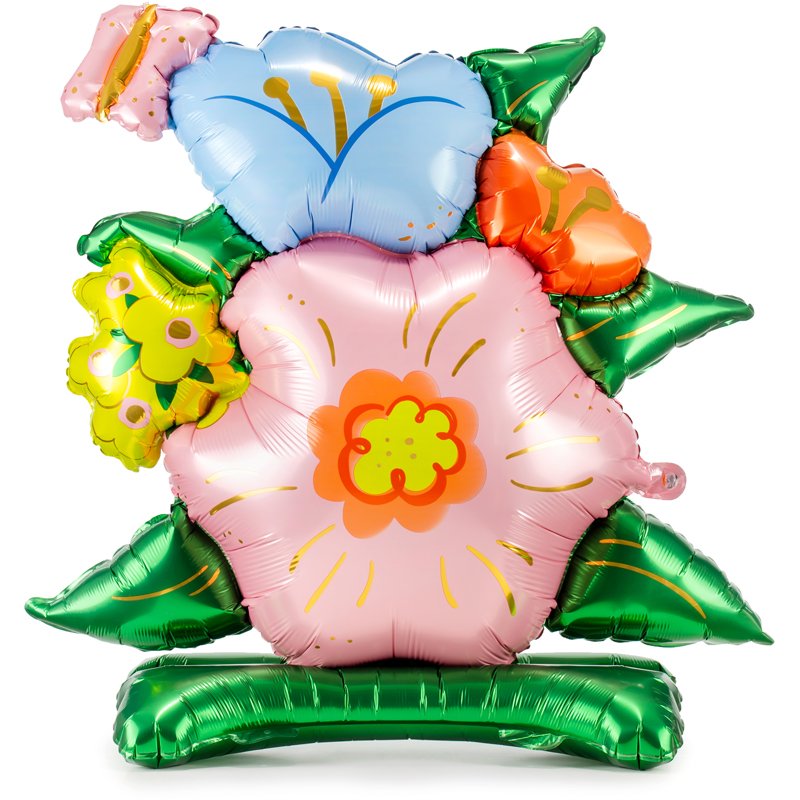 BUNCH OF FLOWERS STANDING FOIL BALLOON