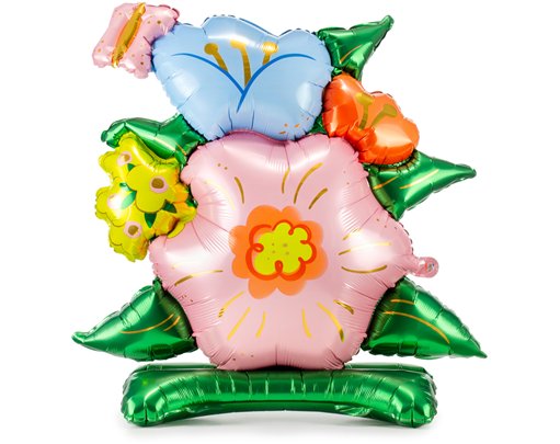BUNCH OF FLOWERS STANDING FOIL BALLOON