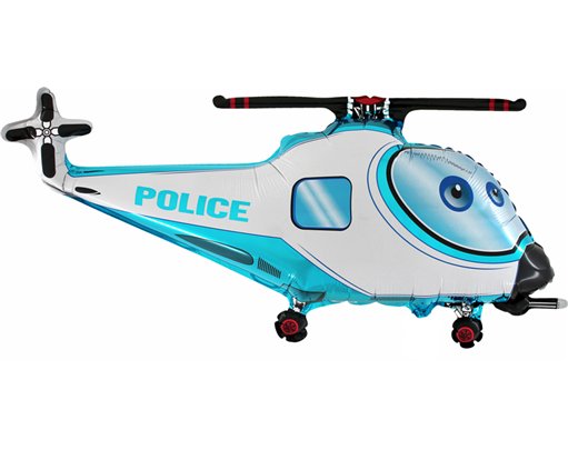 40in POLICE HELICOPTER FOIL BALLOON