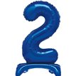 30in  BLUE FOIL STANDING NUMERAL "2" BALLOON