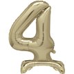 30in GOLD FOIL STANDING NUMERAL "4" BALLOON