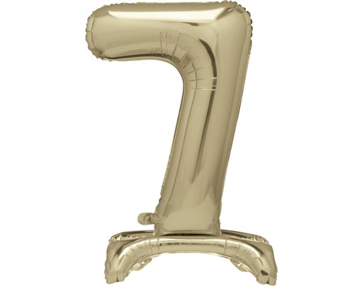 30in GOLD FOIL STANDING NUMERAL "7" BALLOON