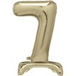 30in GOLD FOIL STANDING NUMERAL "7" BALLOON