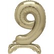 30in GOLD FOIL STANDING NUMERAL "9" BALLOON