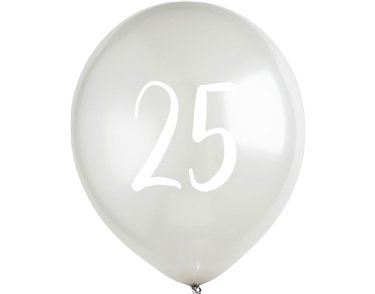 5PK 12in IRIDESCENT 'HAPPY BIRTHDAY' CONFETTI BALLOONS