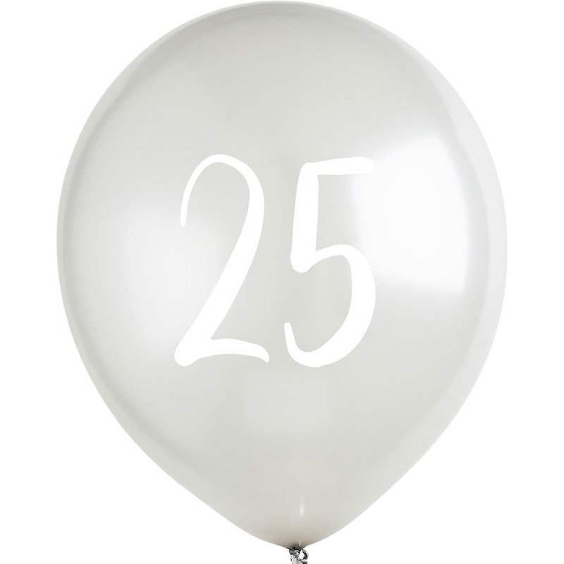 5PK 12in IRIDESCENT 'HAPPY BIRTHDAY' CONFETTI BALLOONS