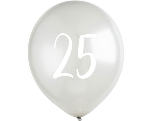 5PK 12in IRIDESCENT 'HAPPY BIRTHDAY' CONFETTI BALLOONS