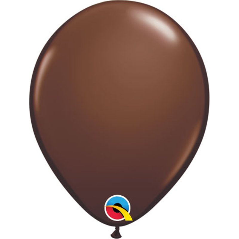 100PK 5in FASHION CHOCOLATE BROWN QUALATEX
