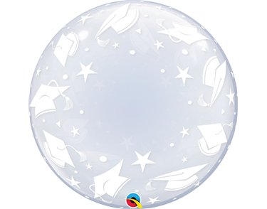 24in GRADUATION CAPS DECO BUBBLE