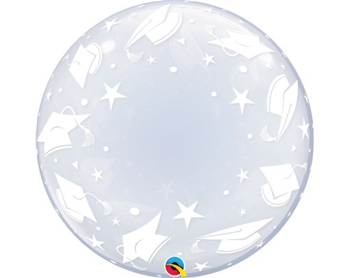 24in GRADUATION CAPS DECO BUBBLE