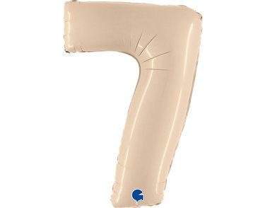 40in SATIN CREAM NUMBER 7 FOIL BALLOON