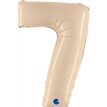 40in SATIN CREAM NUMBER 7 FOIL BALLOON