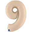 40in SATIN CREAM NUMBER 9 FOIL BALLOON