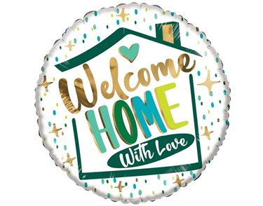 18in WELCOME HOME WITH LOVE ECO FOIL BALLOON