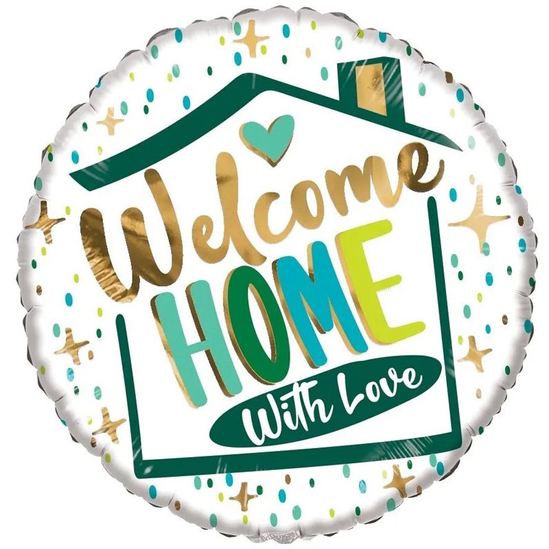 18in WELCOME HOME WITH LOVE ECO FOIL BALLOON