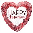 18in ANNIVERSARY RUBY ORNAMENTS ECO FOIL BALLOON