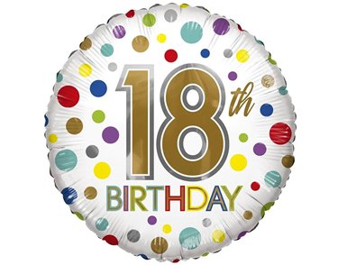 18in AGE 18 ECO FOIL BALLOON