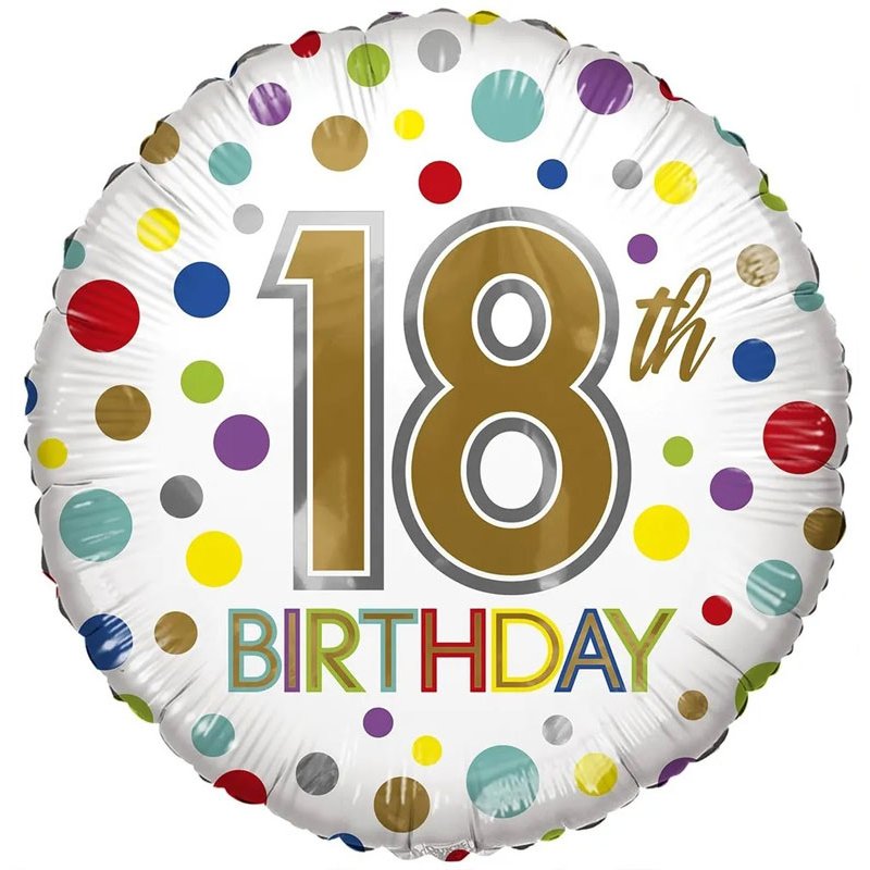 18in AGE 18 ECO FOIL BALLOON