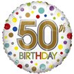 18in AGE 50 ECO FOIL BALLOON