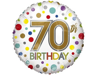 18in AGE 70 ECO FOIL BALLOON
