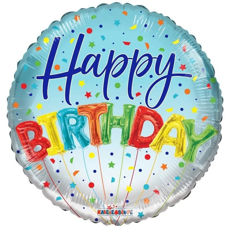 18in BIRTHDAY BALLOONS ECO FOIL BALLOON