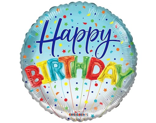 18in BIRTHDAY BALLOONS ECO FOIL BALLOON