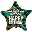 18in BIRTHDAY CAMOUFLAGE ECO FOIL BALLOON