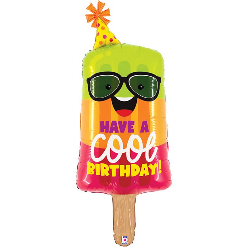 45in COOL BIRTHDAY POPSICLE FOIL BALLOON