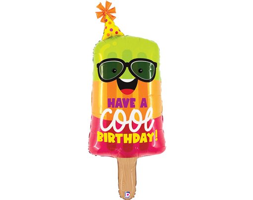 45in COOL BIRTHDAY POPSICLE FOIL BALLOON