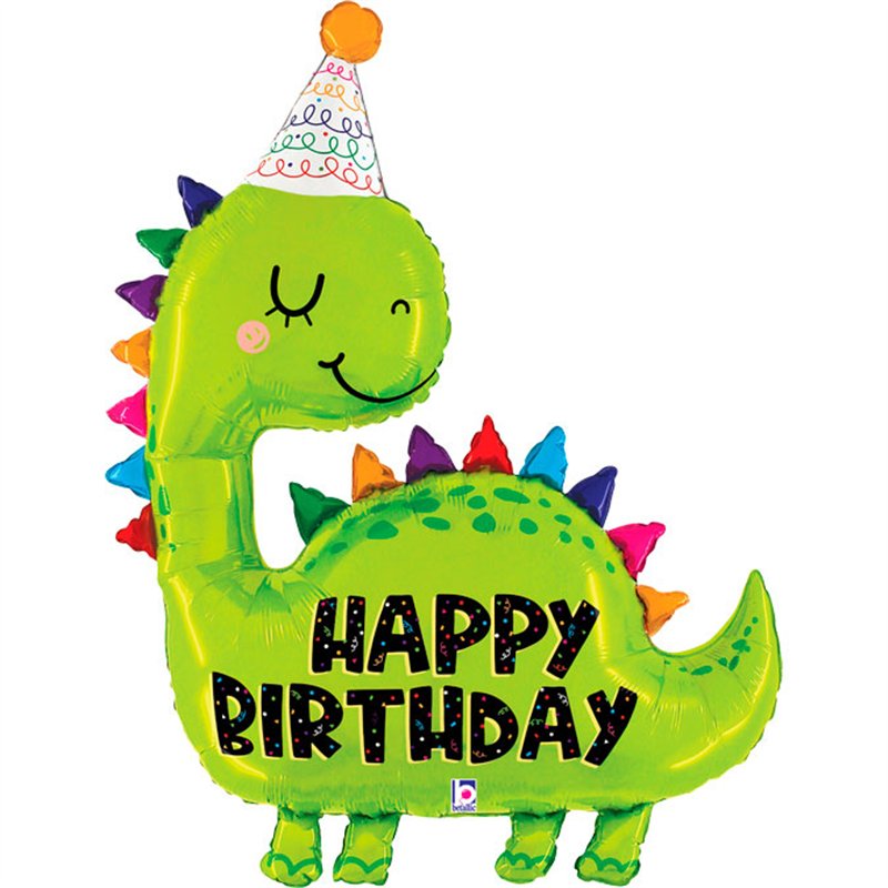 52in DINO BIRTHDAY FOIL BALLOON
