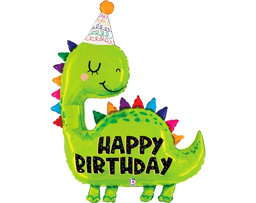 52in DINO BIRTHDAY FOIL BALLOON
