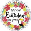18in TROPICAL TOUCAN BIRTHDAY FOIL BALLOON