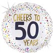 18in CHEERS TO 50 YEARS FOIL BALLOON