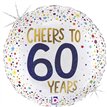 18in CHEERS TO 60 YEARS FOIL BALLOON