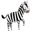 50in JUNGLE ZEBRA FOIL BALLOON