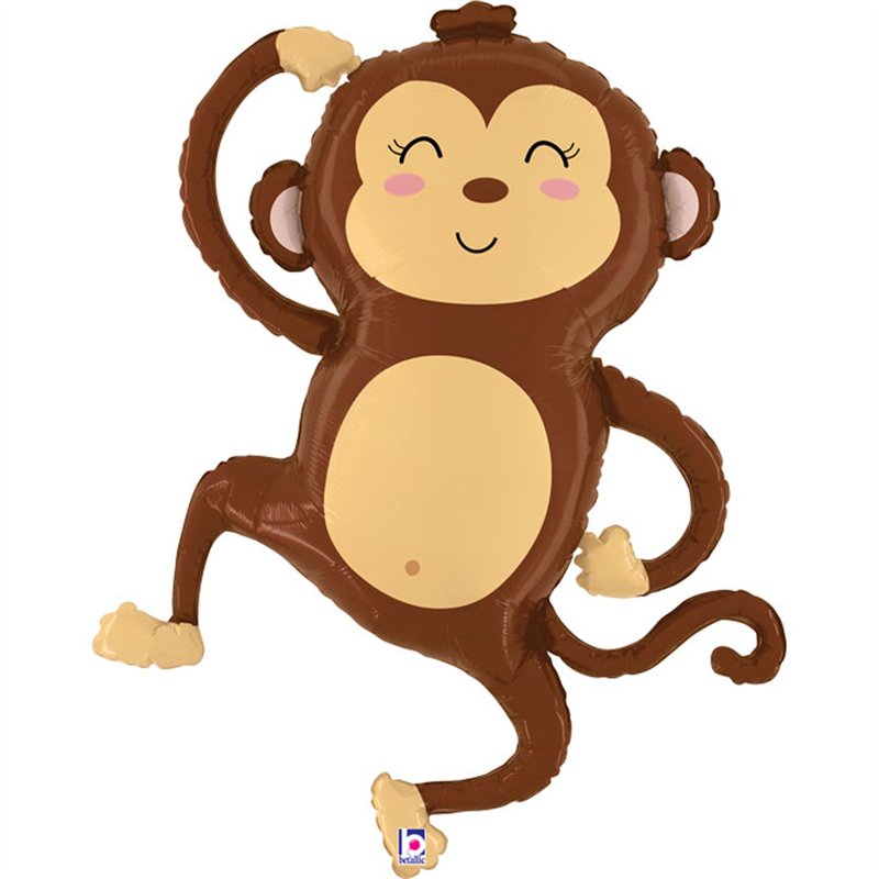 41in JUNGLE MONKEY FOIL BALLOON