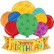 37in BIRTHDAY BALLOONS BANNER FOIL BALLOON