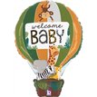30in JUNGLE ANIMALS WELCOME BABY FOIL BALLOON