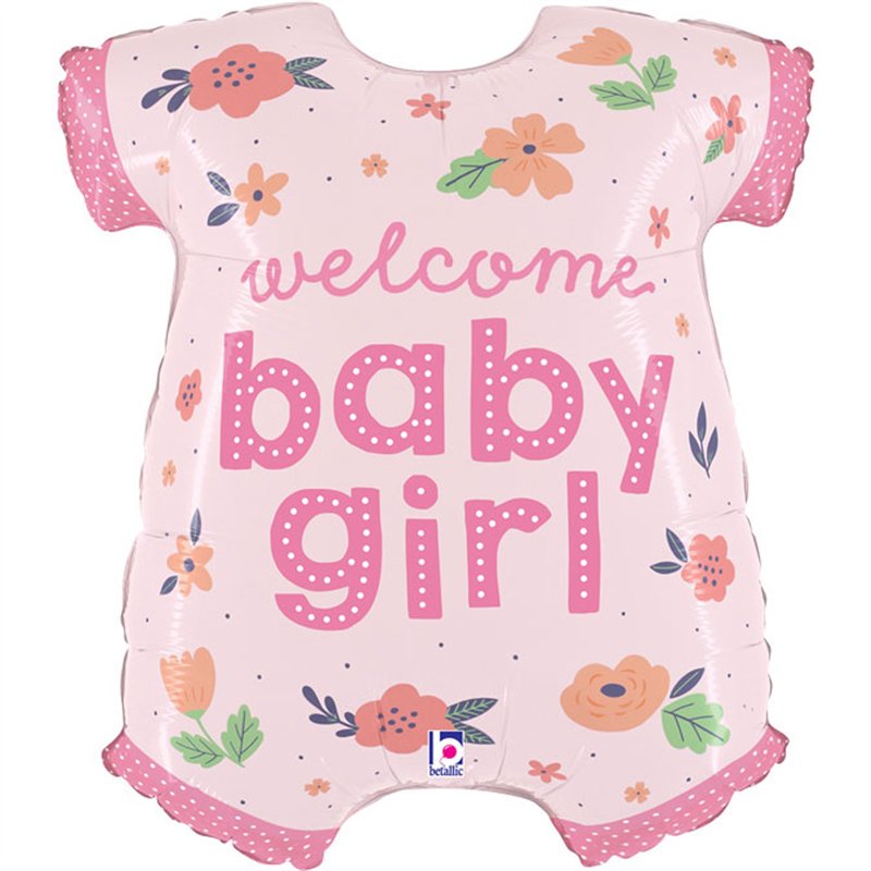 31in BABY GIRL ONESIE FOIL BALLOON