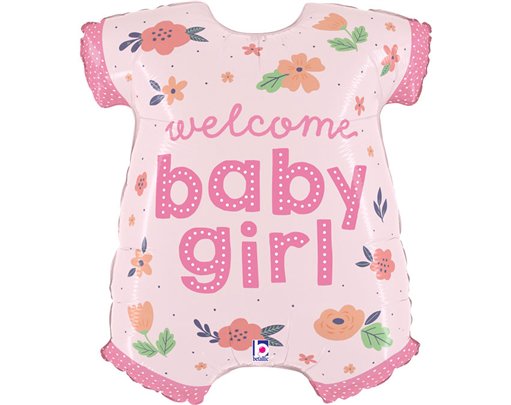 31in BABY GIRL ONESIE FOIL BALLOON
