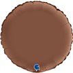 18in SATIN CHOCOLATE ROUND FOIL BALLOON