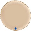 18in SATIN CREAM ROUND FOIL BALLOON