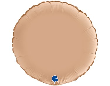 18in SATIN NUDE ROUND FOIL BALLOON